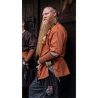 Imagen del producto Túnica medieval de manga corta Olaf rojo ladrillo