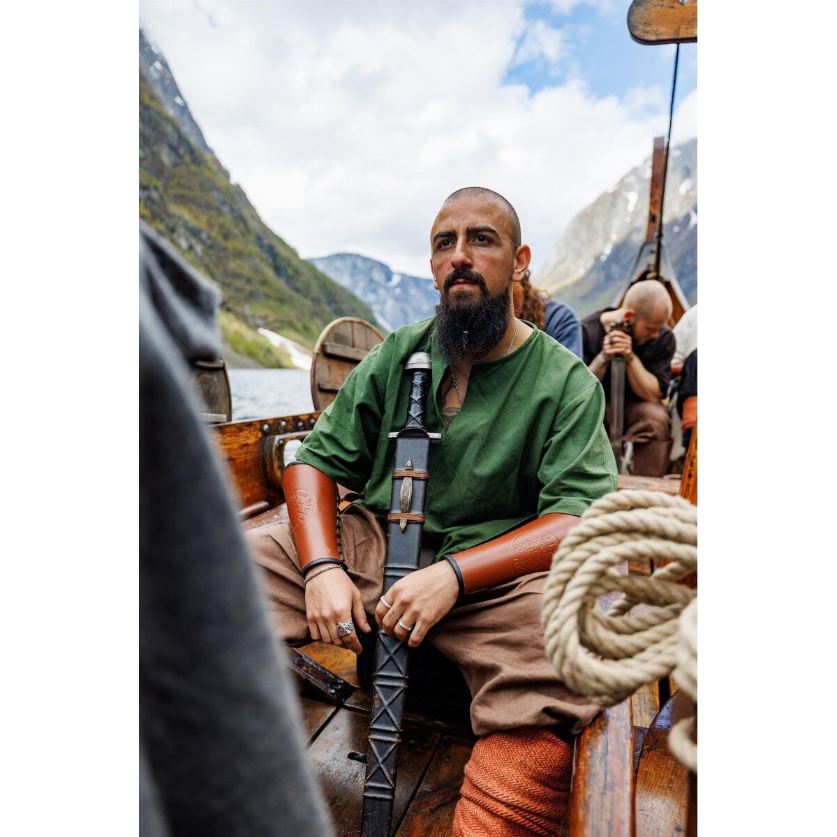 Product image Medieval Short-Sleeve Tunic Olaf green