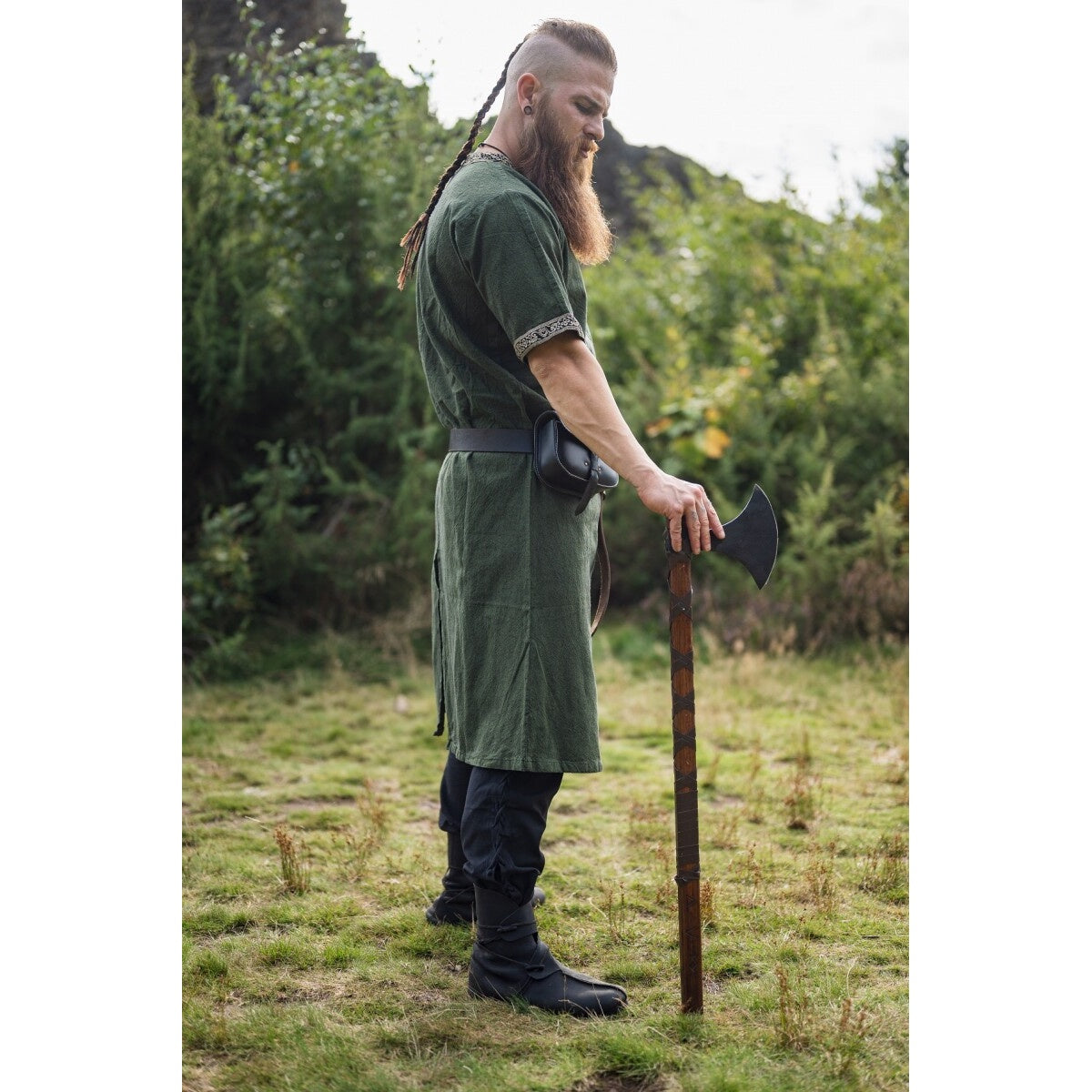 Imagen del producto Túnica medieval de manga corta Richard verde