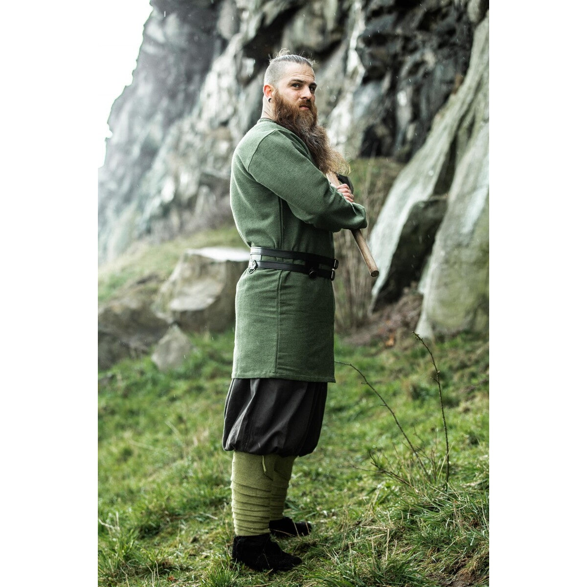 Imagen del producto Túnica vikinga medieval Balduin verde