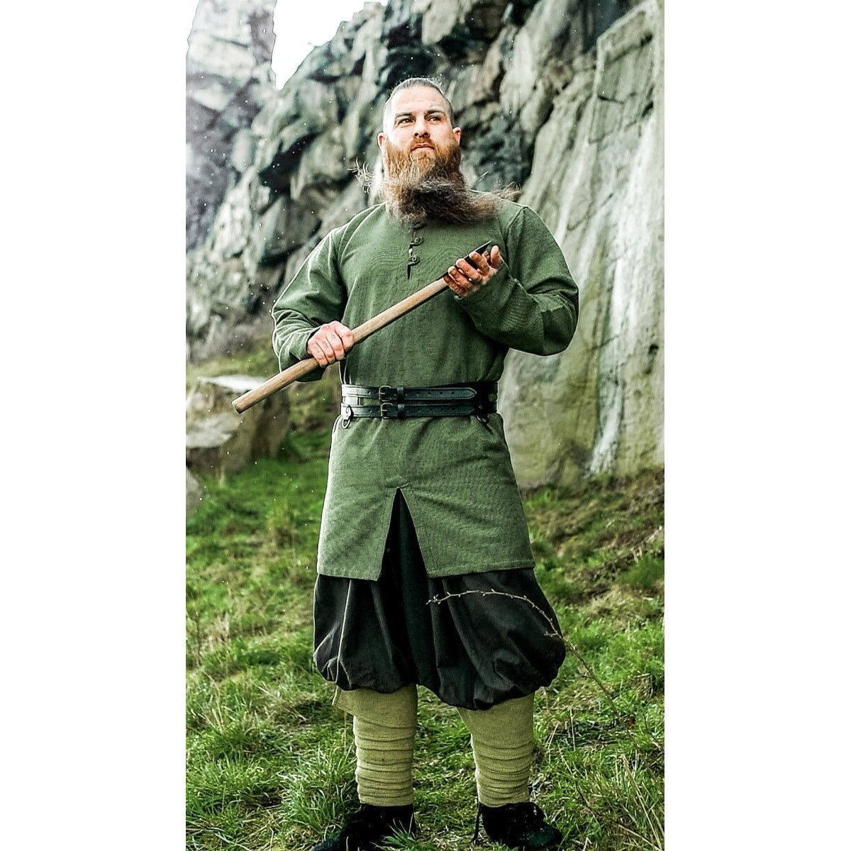 Imagen del producto Túnica vikinga medieval Balduin verde