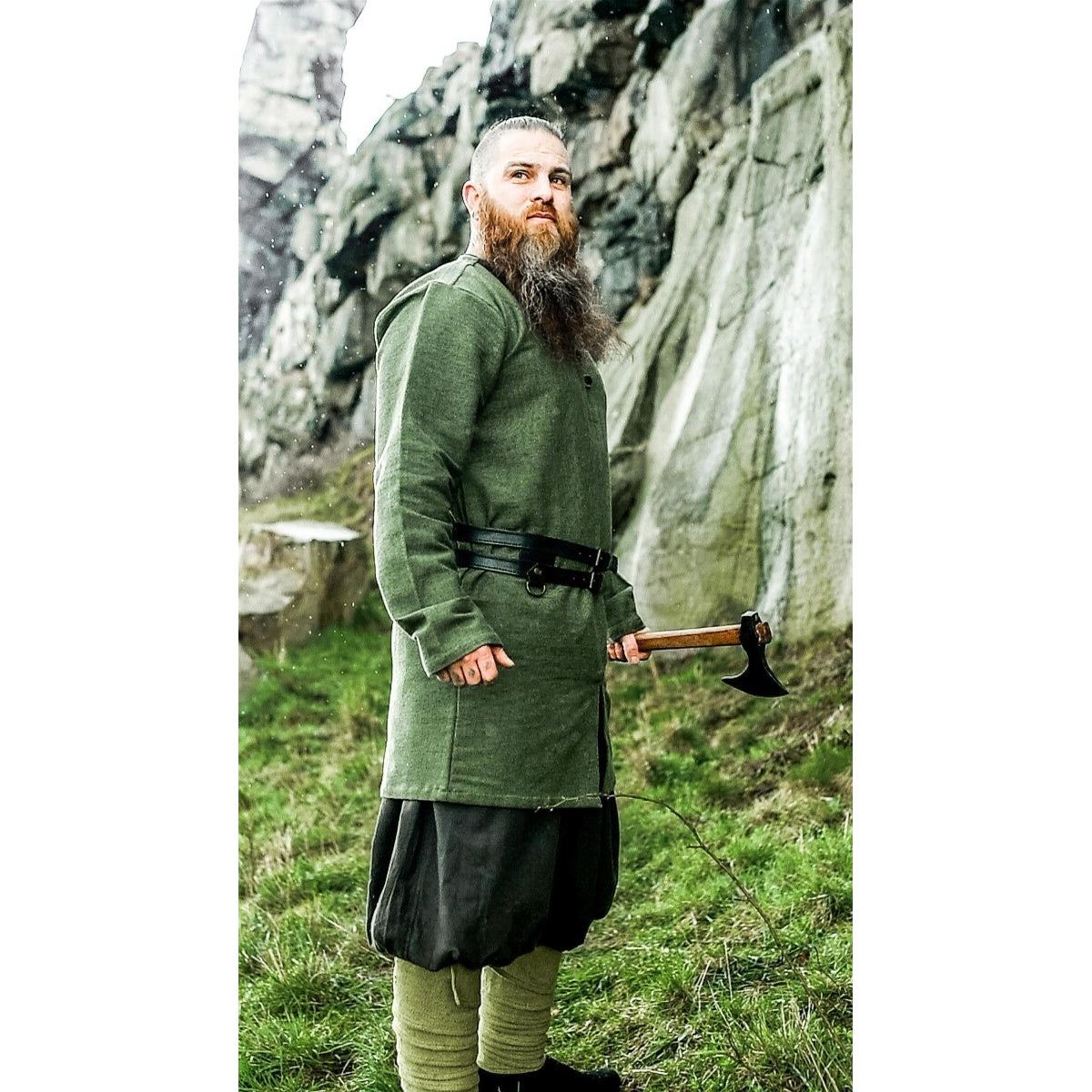 Imagen del producto Túnica vikinga medieval Balduin verde