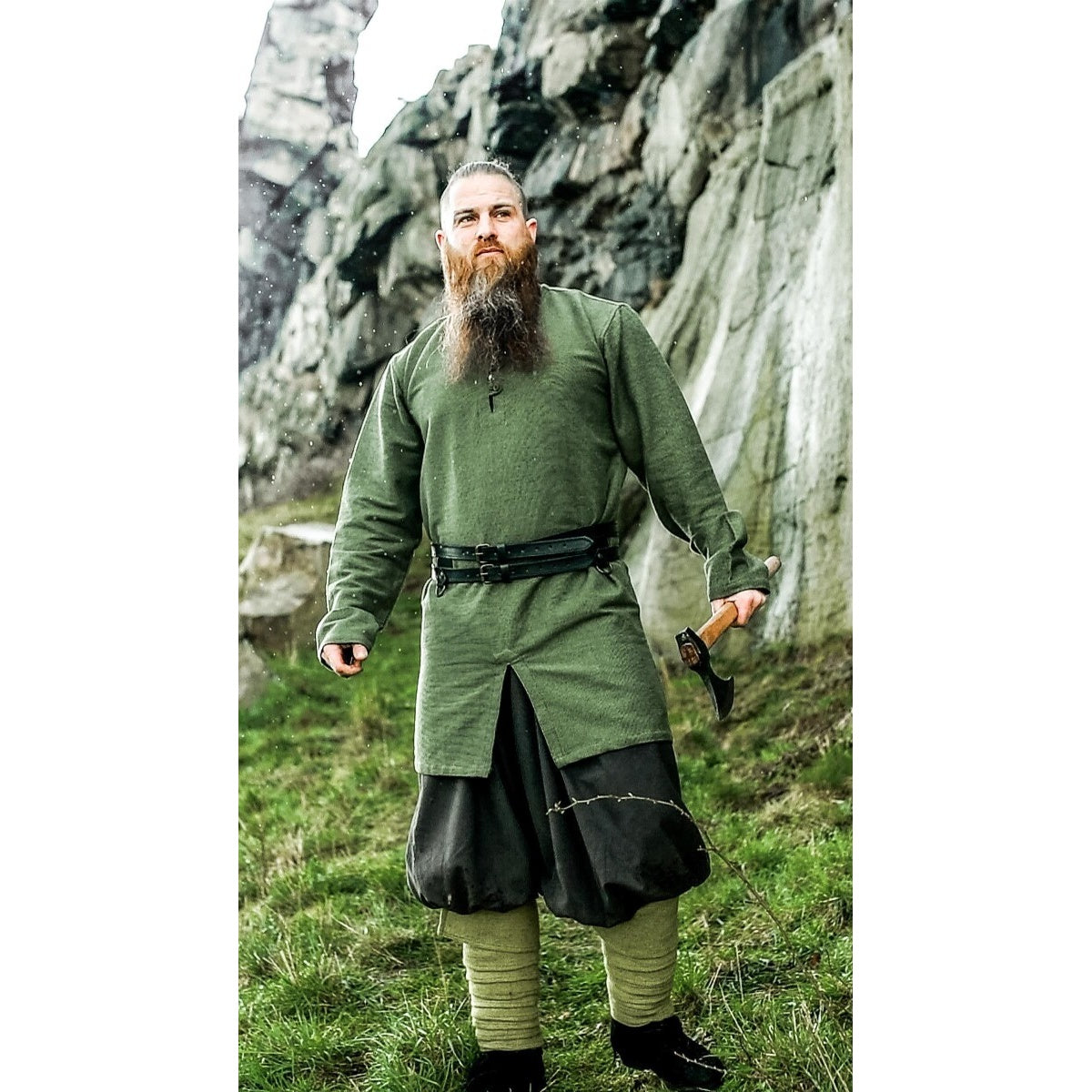 Imagen del producto Túnica vikinga medieval Balduin verde