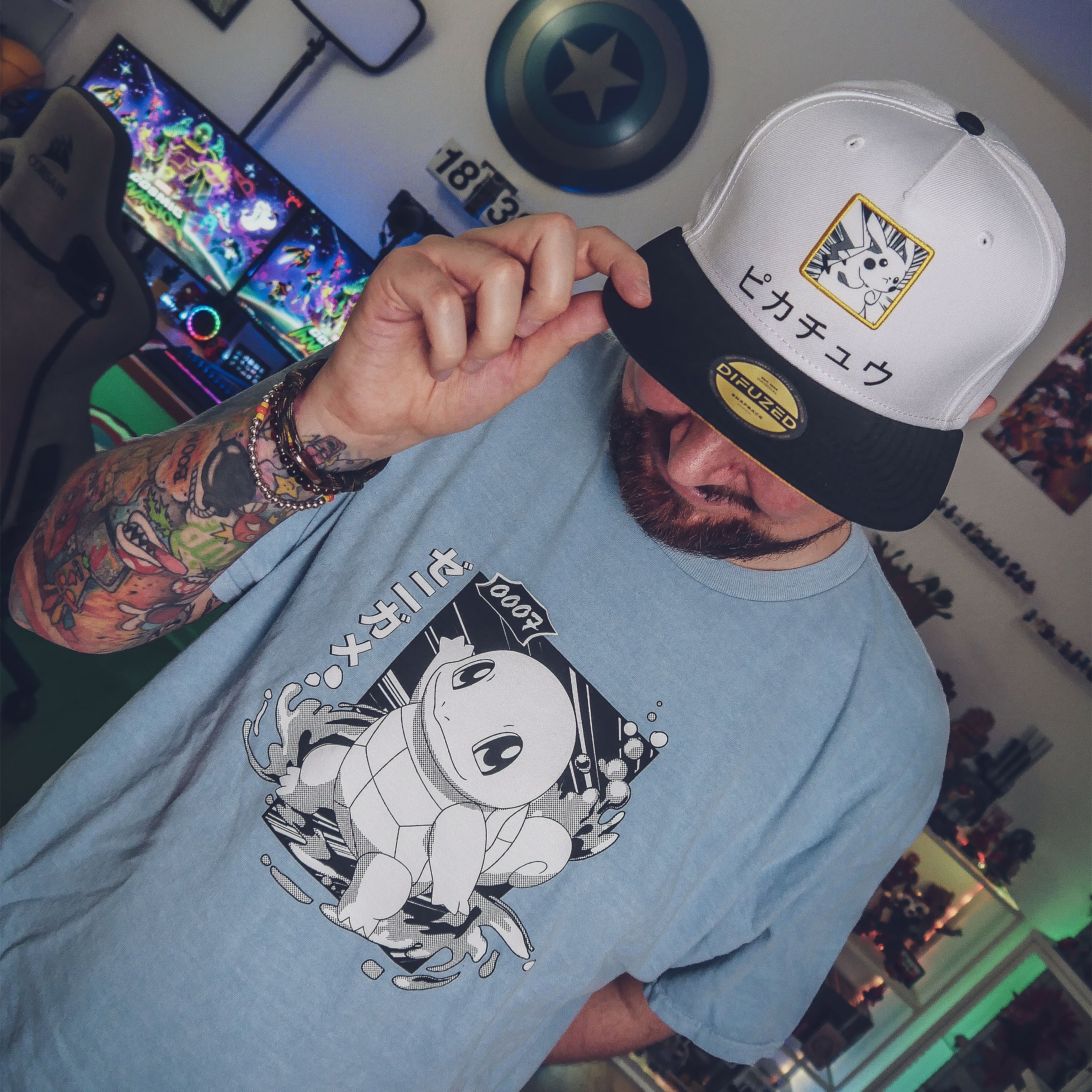 Imagen del producto Pokémon - Camiseta vintage Squirtle Katakana