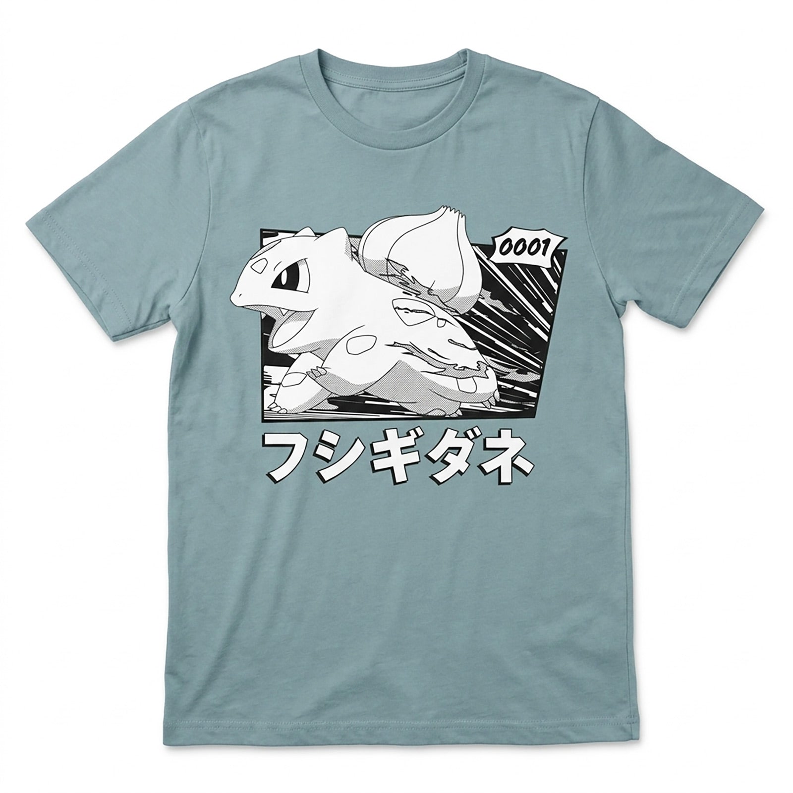 Imagen del producto Pokémon - Camiseta vintage Bulbasaur Katakana