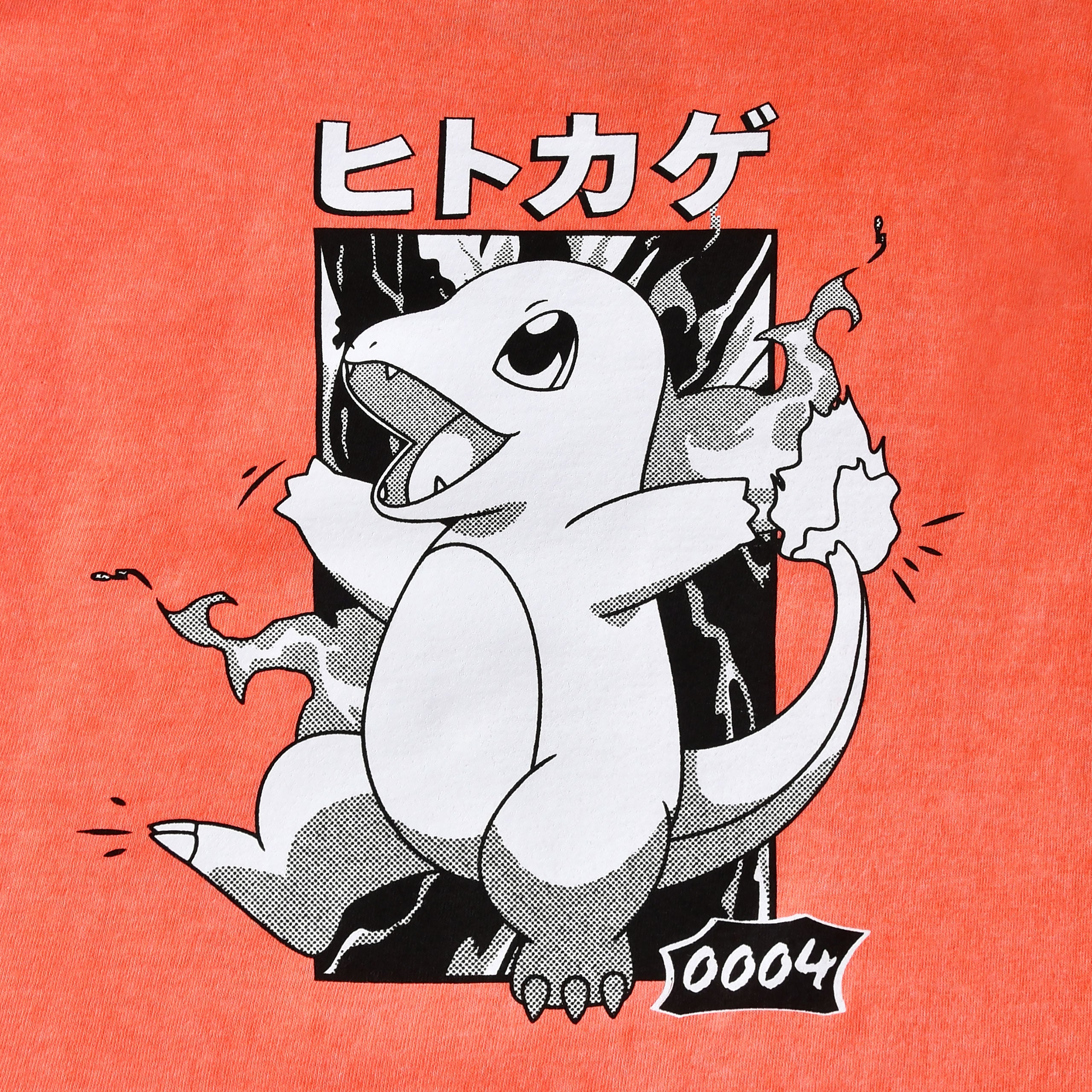 Imagen del producto Pokémon - Camiseta vintage Charmander Katakana