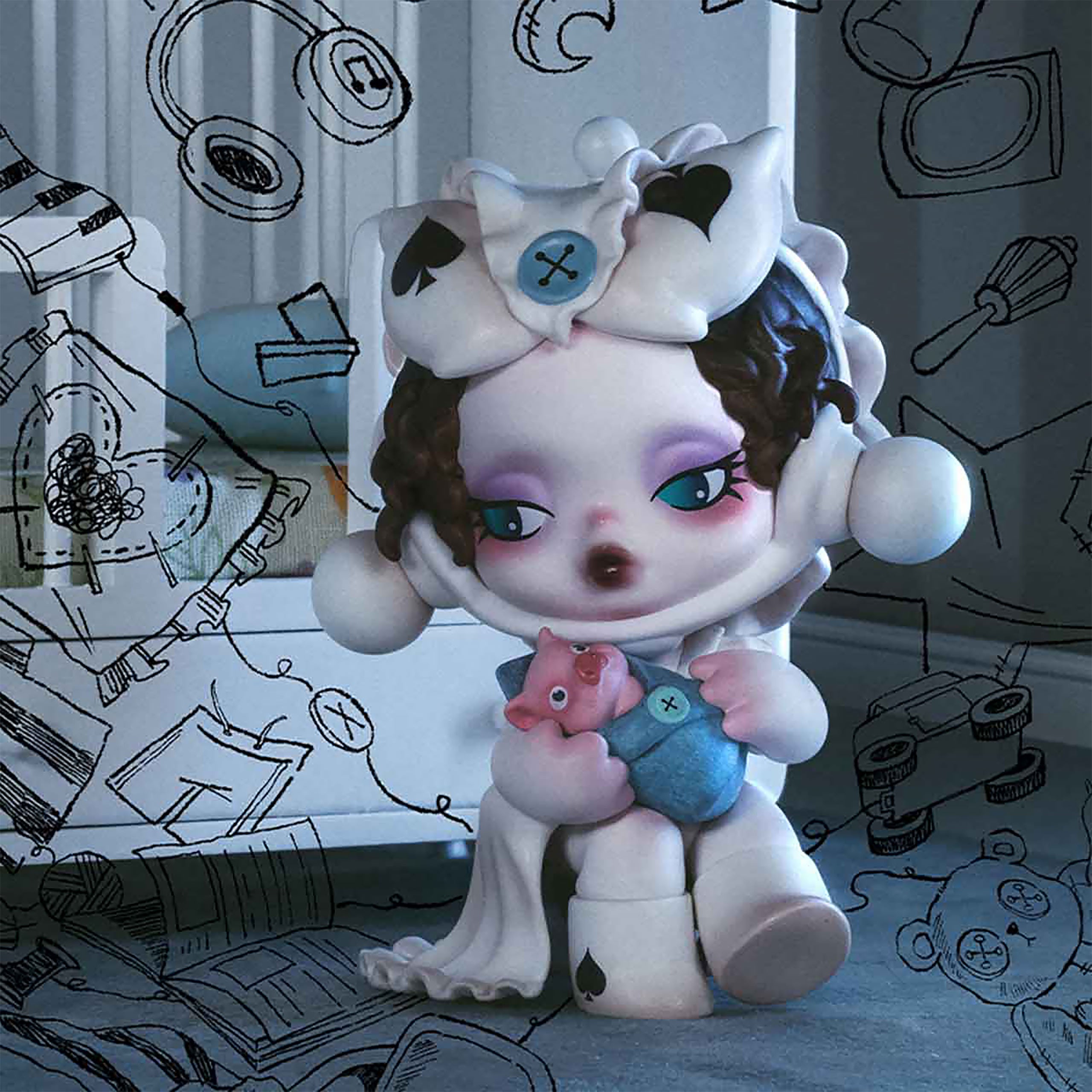 Imagen del producto Skullpanda - Figura Mystery POP MART Everyday Wonderland