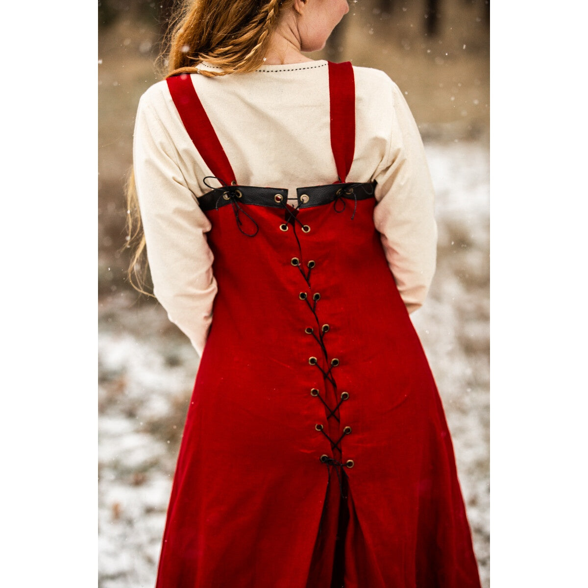 Imagen del producto Sobretúnica vikinga medieval Alena roja