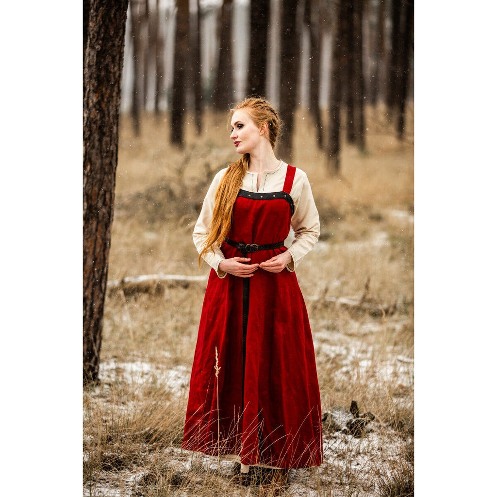 Imagen del producto Sobretúnica vikinga medieval Alena roja