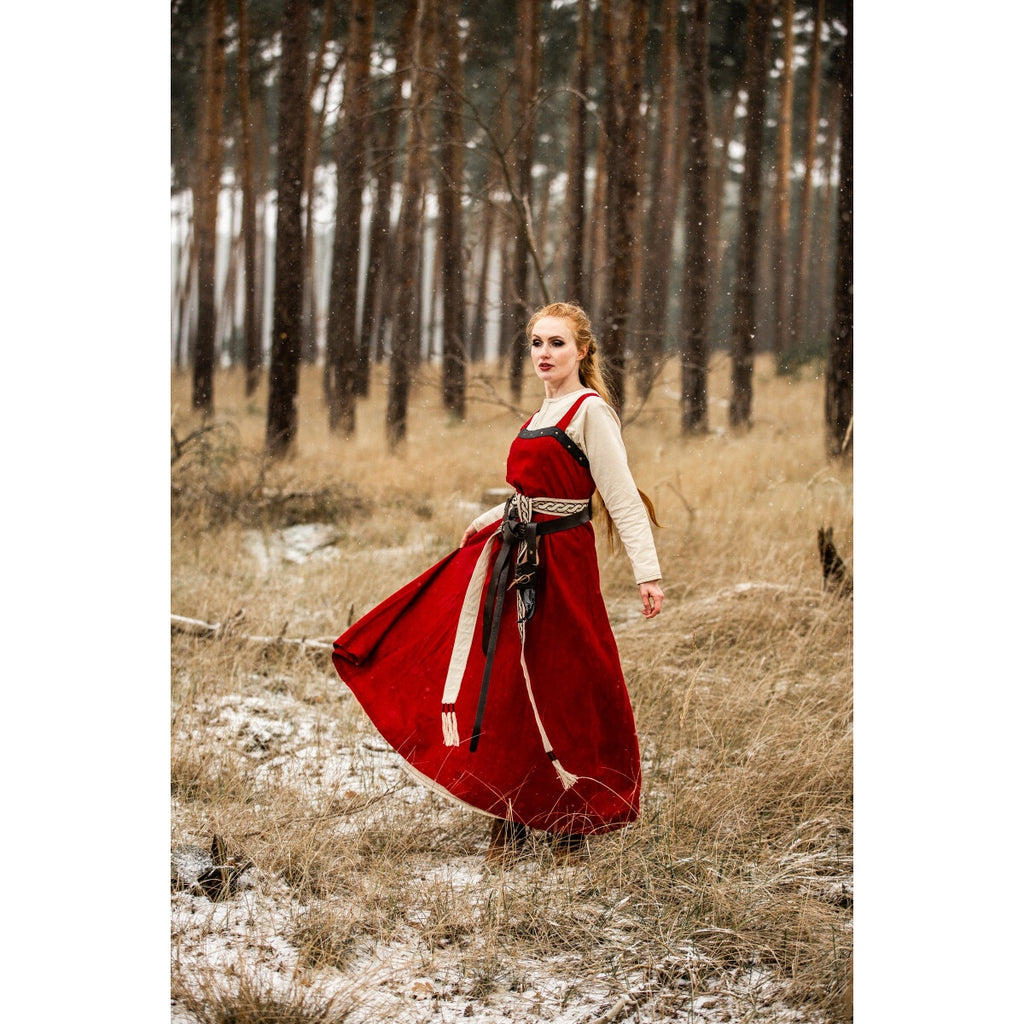 Imagen del producto Sobretúnica vikinga medieval Alena roja