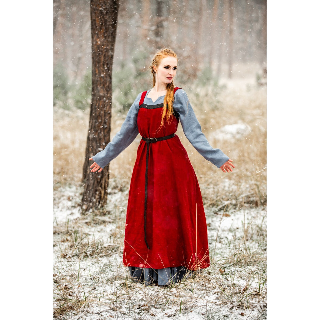 Imagen del producto Sobretúnica vikinga medieval Alena roja