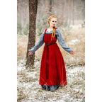 Imagen del producto Sobretúnica vikinga medieval Alena roja