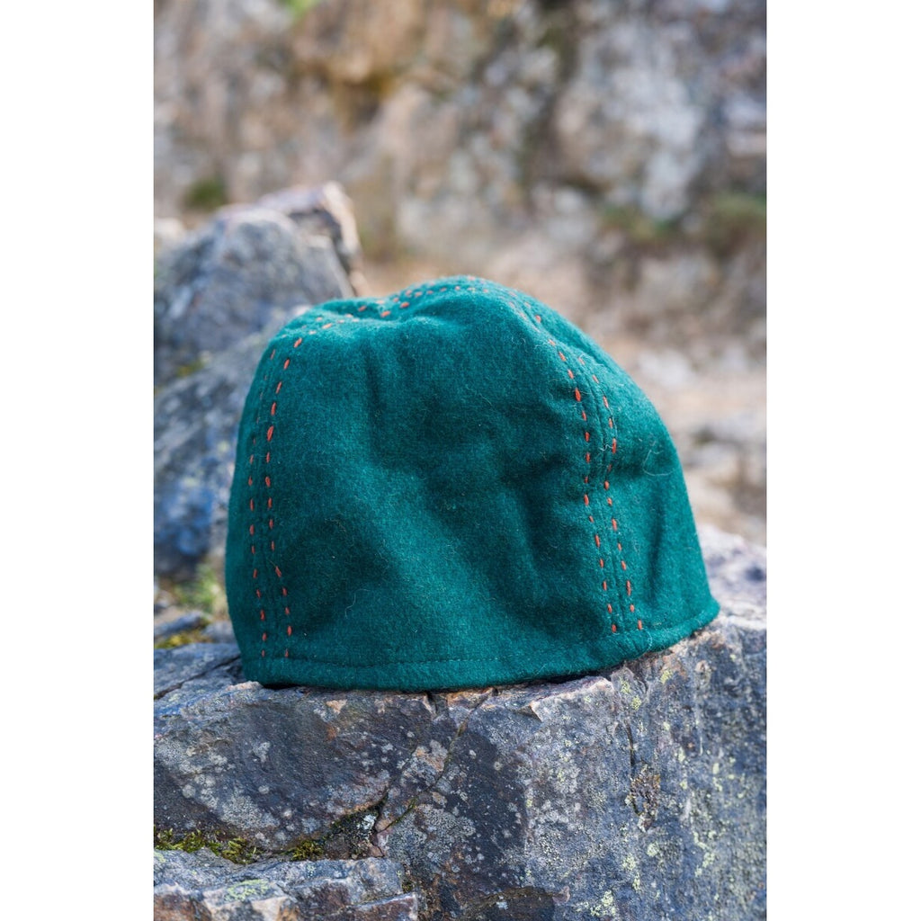 Imagen del producto Gorro vikingo medieval de lana Sjard verde