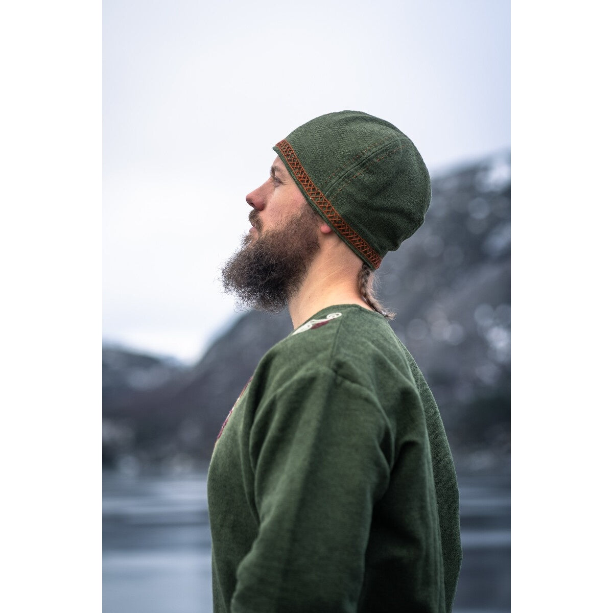 Imagen del producto Gorro vikingo medieval Anders verde