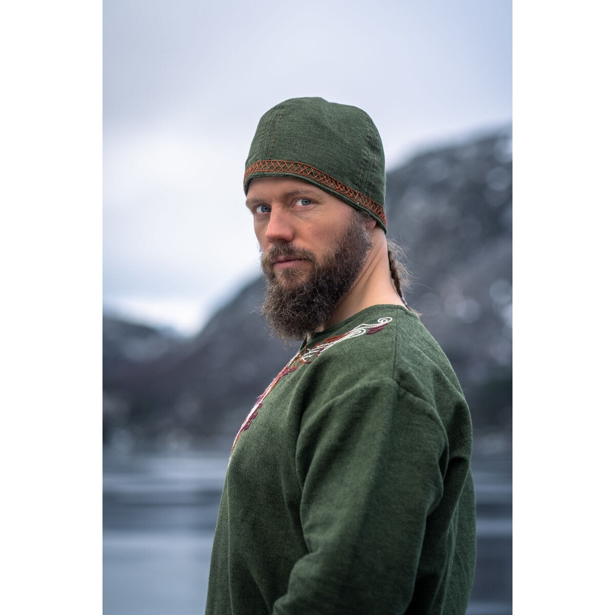 Imagen del producto Gorro vikingo medieval Anders verde