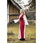Imagen del producto Vestido medieval Genefe rojo-beige