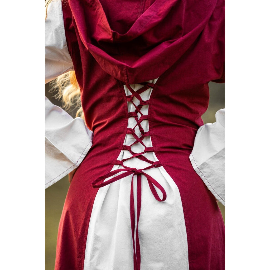 Imagen del producto Vestido medieval Genefe rojo-beige