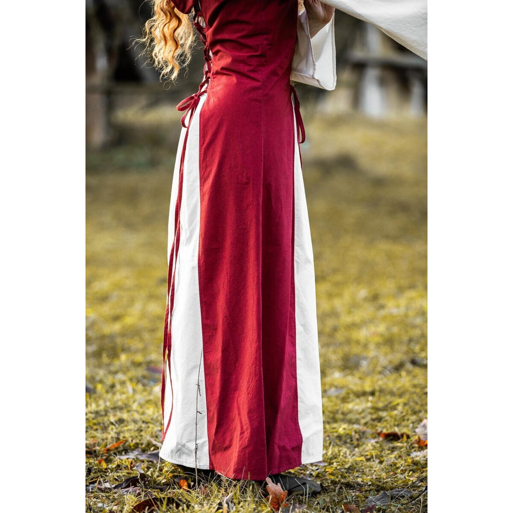 Imagen del producto Vestido medieval Genefe rojo-beige