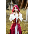 Imagen del producto Vestido medieval Genefe rojo-beige