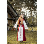 Imagen del producto Vestido medieval Genefe rojo-beige