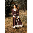 Imagen del producto Vestido medieval Jorunn marrón-beige