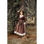 Imagen del producto Vestido medieval Jorunn marrón-beige
