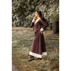 Imagen del producto Vestido medieval Jorunn marrón-beige