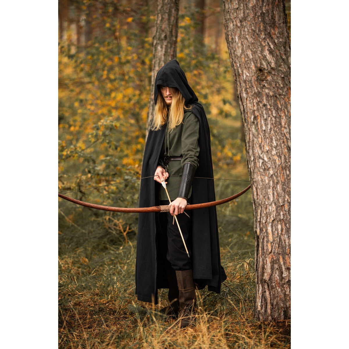 Imagen del producto Capa medieval Johannes negra