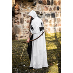 Imagen del producto Capa medieval de los Caballeros Templarios Baldwin blanco-negro