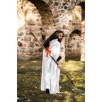Imagen del producto Capa medieval de los Templarios Baldwin blanco-rojo