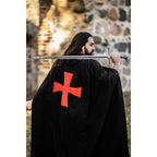 Product image Medieval Cloak of the Templar Knights Arnulf black-red