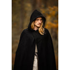 Product image Medieval Hooded Cloak Thorian Wool black