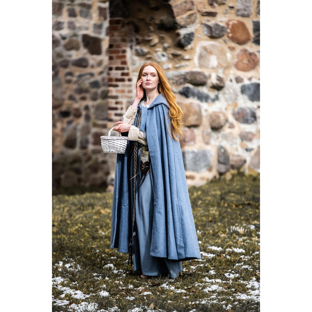 Product image Medieval Hooded Cloak Mila dove blue