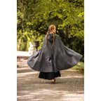 Imagen del producto Capa medieval para mujer Heidi gris