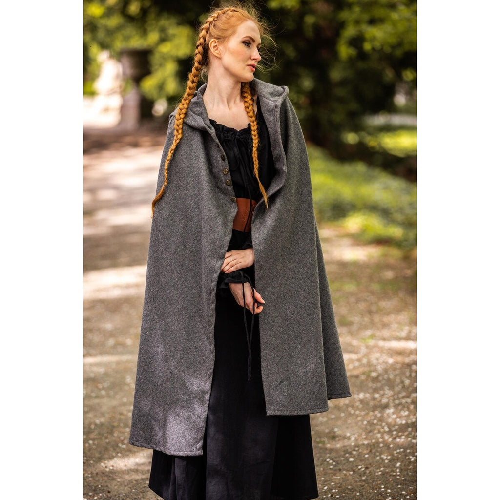 Imagen del producto Capa medieval para mujer Heidi gris