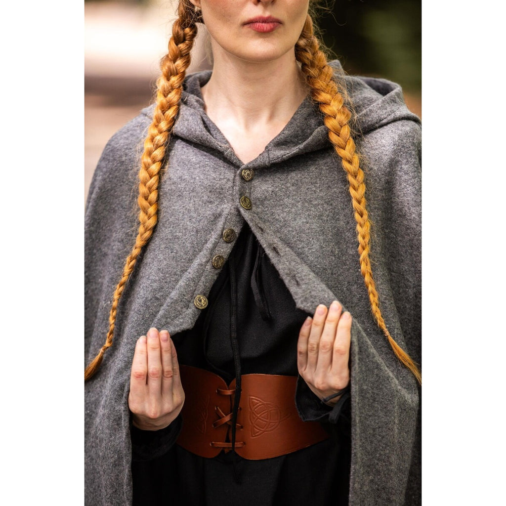 Imagen del producto Capa medieval para mujer Heidi gris