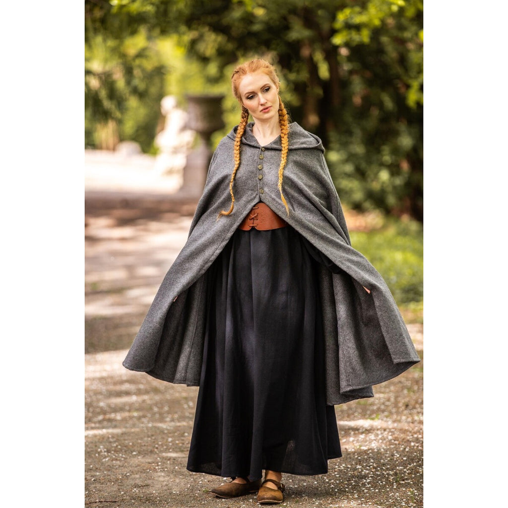 Imagen del producto Capa medieval para mujer Heidi gris