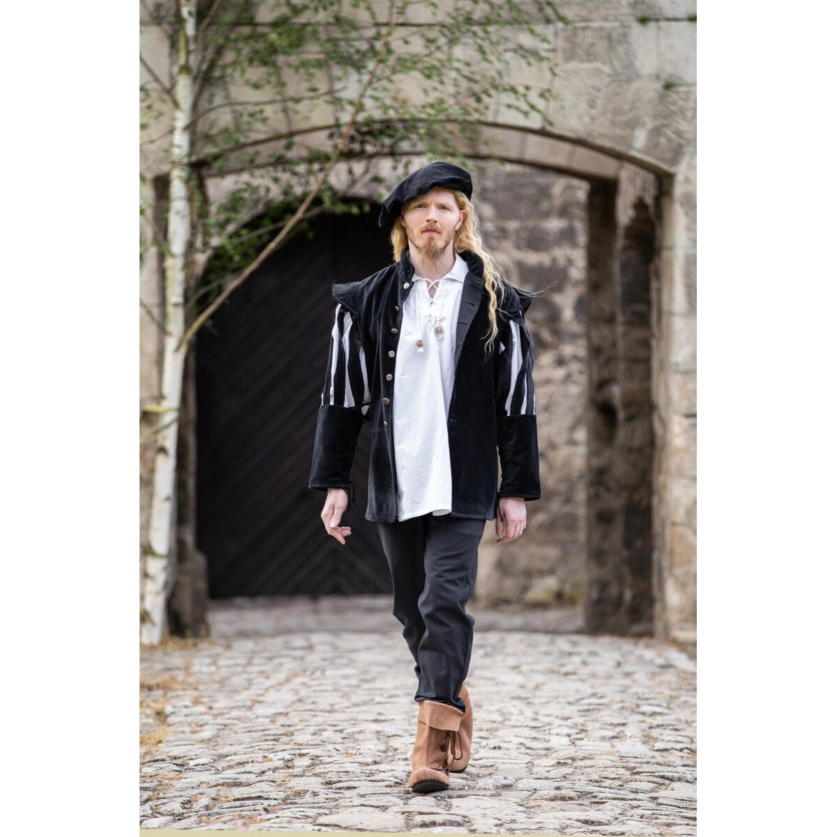 Imagen del producto Chaqueta de lansquenete medieval Brandolf negra