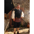 Imagen del producto Jubón medieval acolchado de terciopelo Heinrich negro