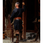Imagen del producto Túnica vikinga medieval de lana Olvisson negra