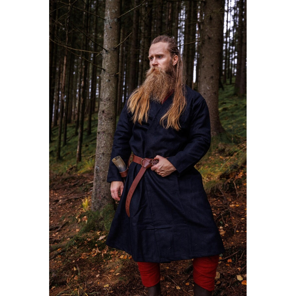 Imagen del producto Abrigo-túnica medieval de lana Balder negro
