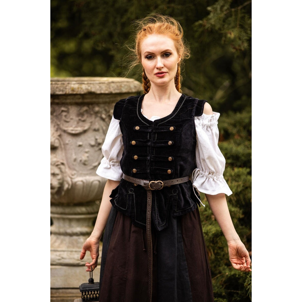 Imagen del producto Chaleco de uniforme medieval Adaliz negro