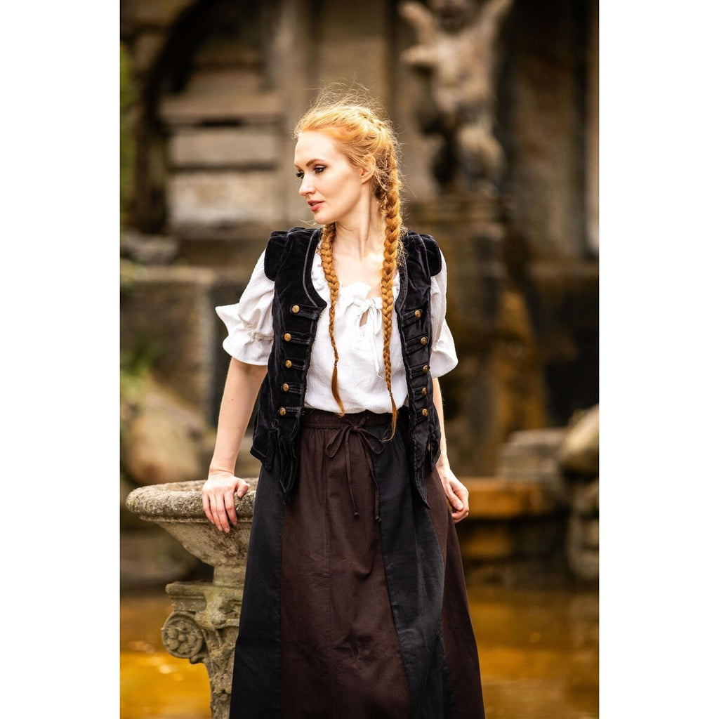 Imagen del producto Chaleco de uniforme medieval Adaliz negro