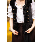 Imagen del producto Chaleco de uniforme medieval Adaliz negro