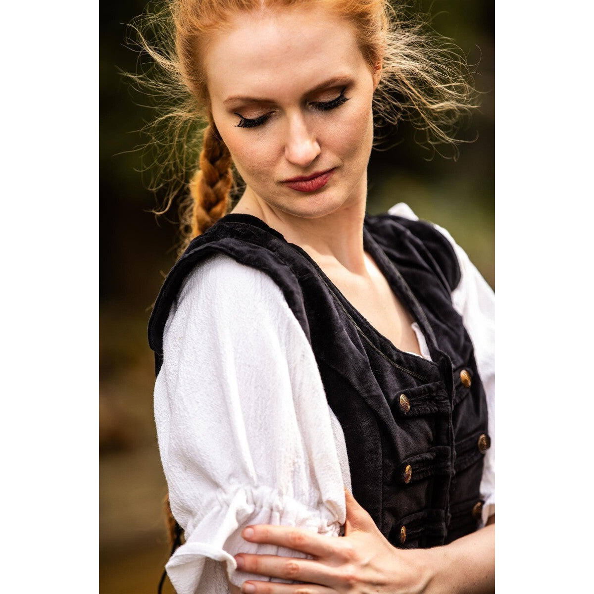 Imagen del producto Chaleco de uniforme medieval Adaliz negro
