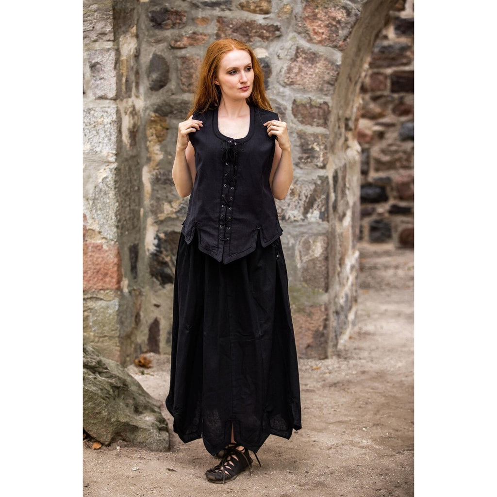 Imagen del producto Chaleco corsé medieval Selma negro