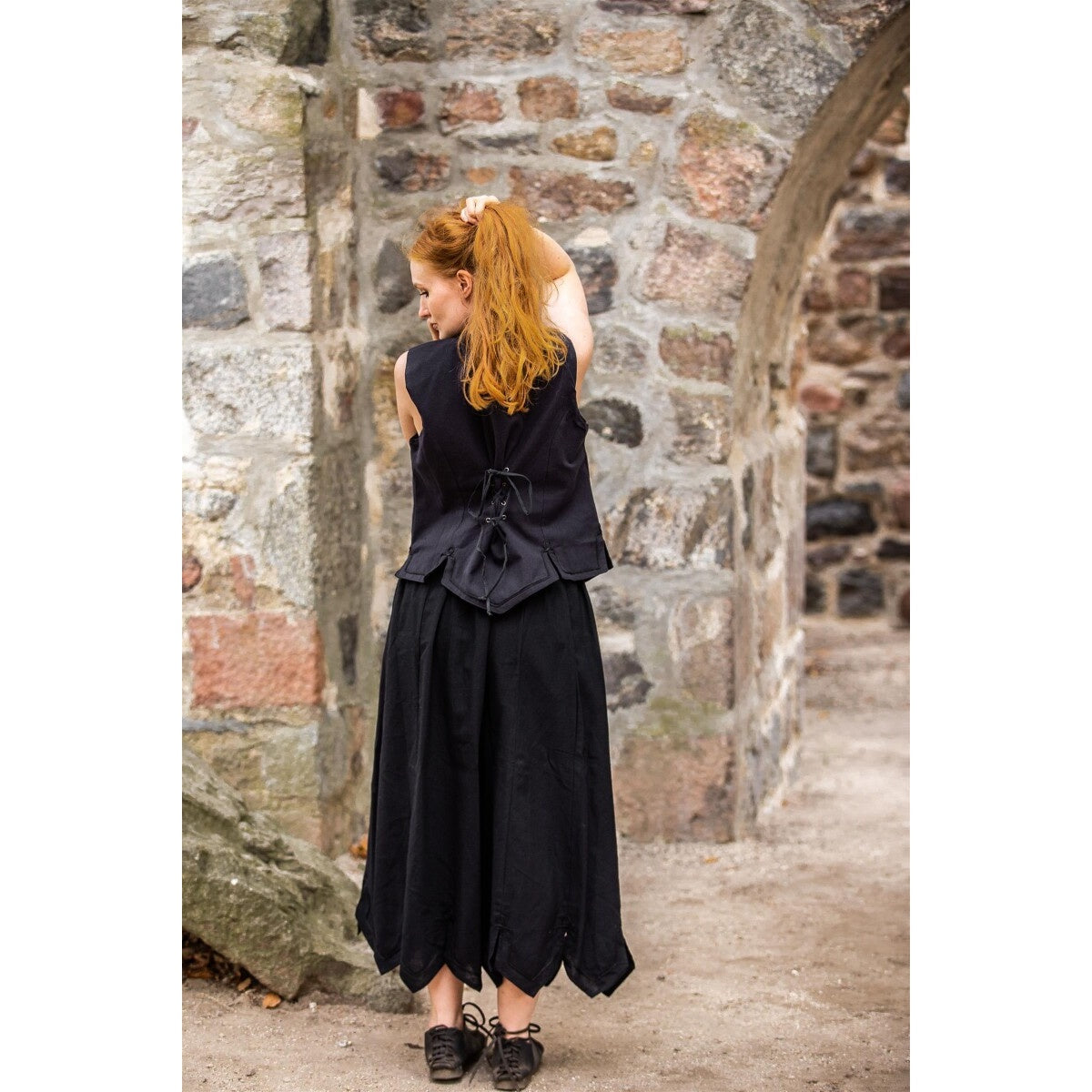 Imagen del producto Chaleco corsé medieval Selma negro