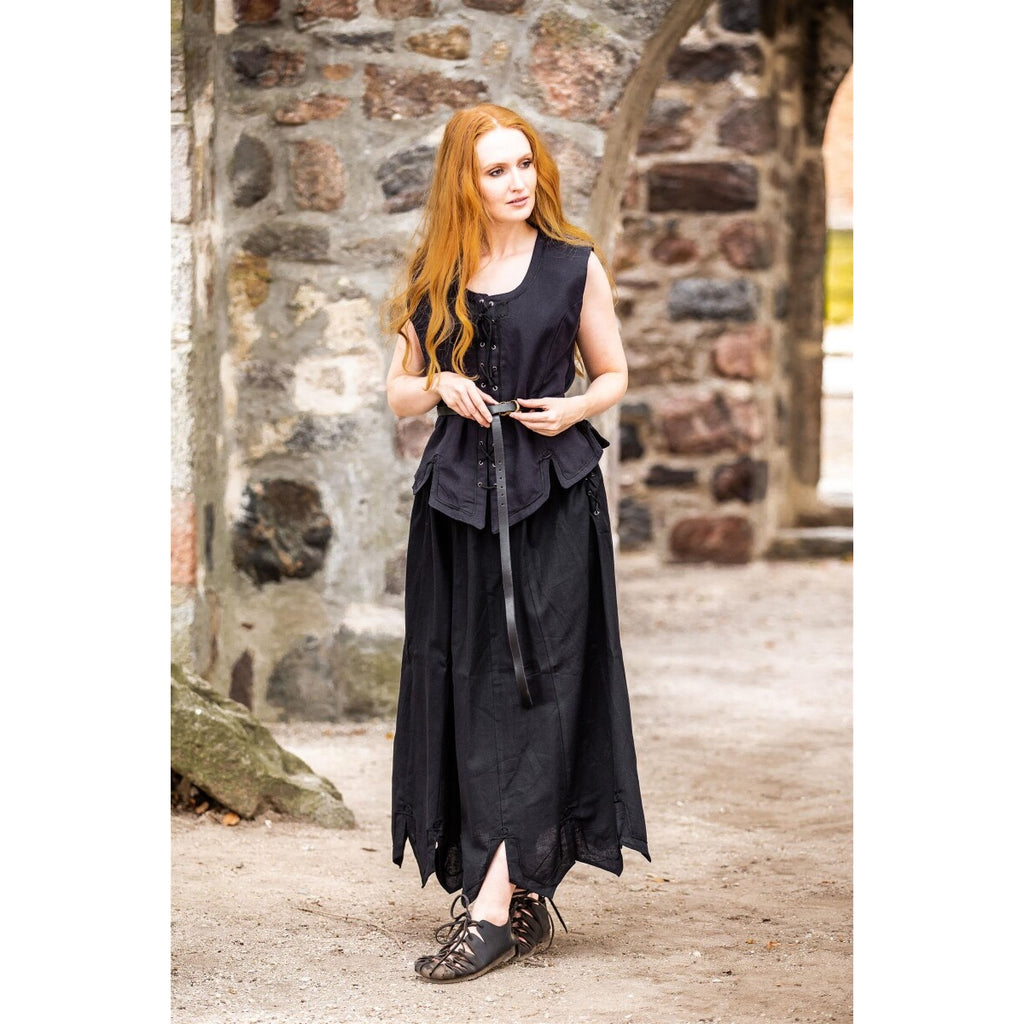 Imagen del producto Chaleco corsé medieval Selma negro