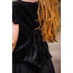 Imagen del producto Chaleco corsé medieval de terciopelo Adrienne negro
