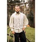 Imagen del producto Chaleco medieval tejido a mano Lutz gris